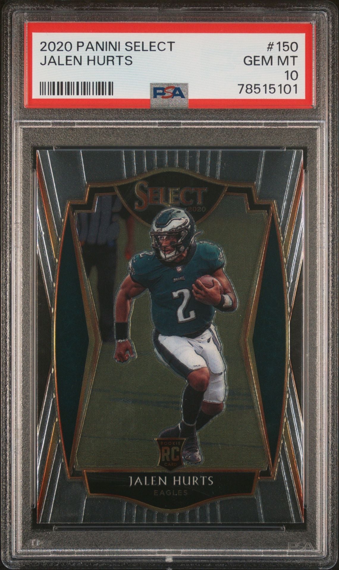 2020 Panini Select #150 Jalen Hurts PSA 10