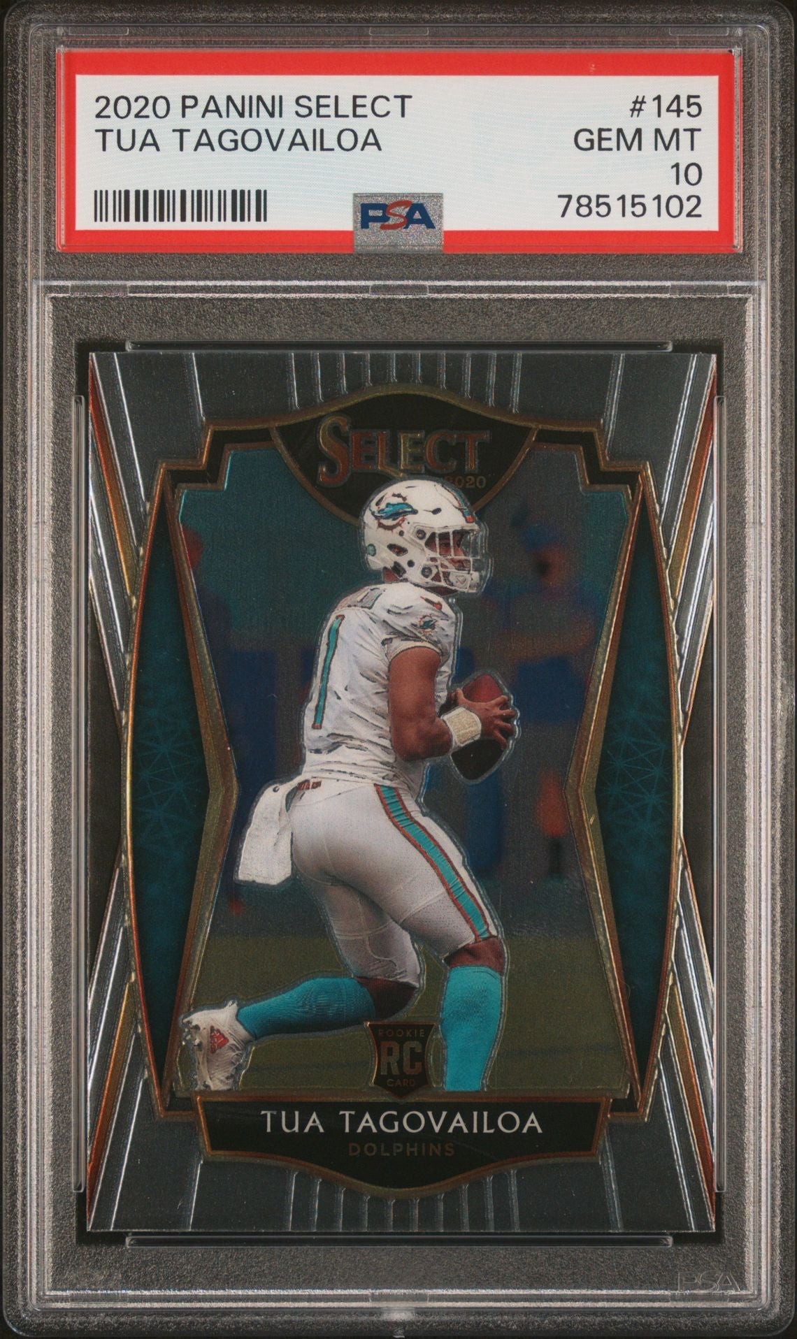 2020 Panini Select Tua Tagovailoa RC PSA 10
