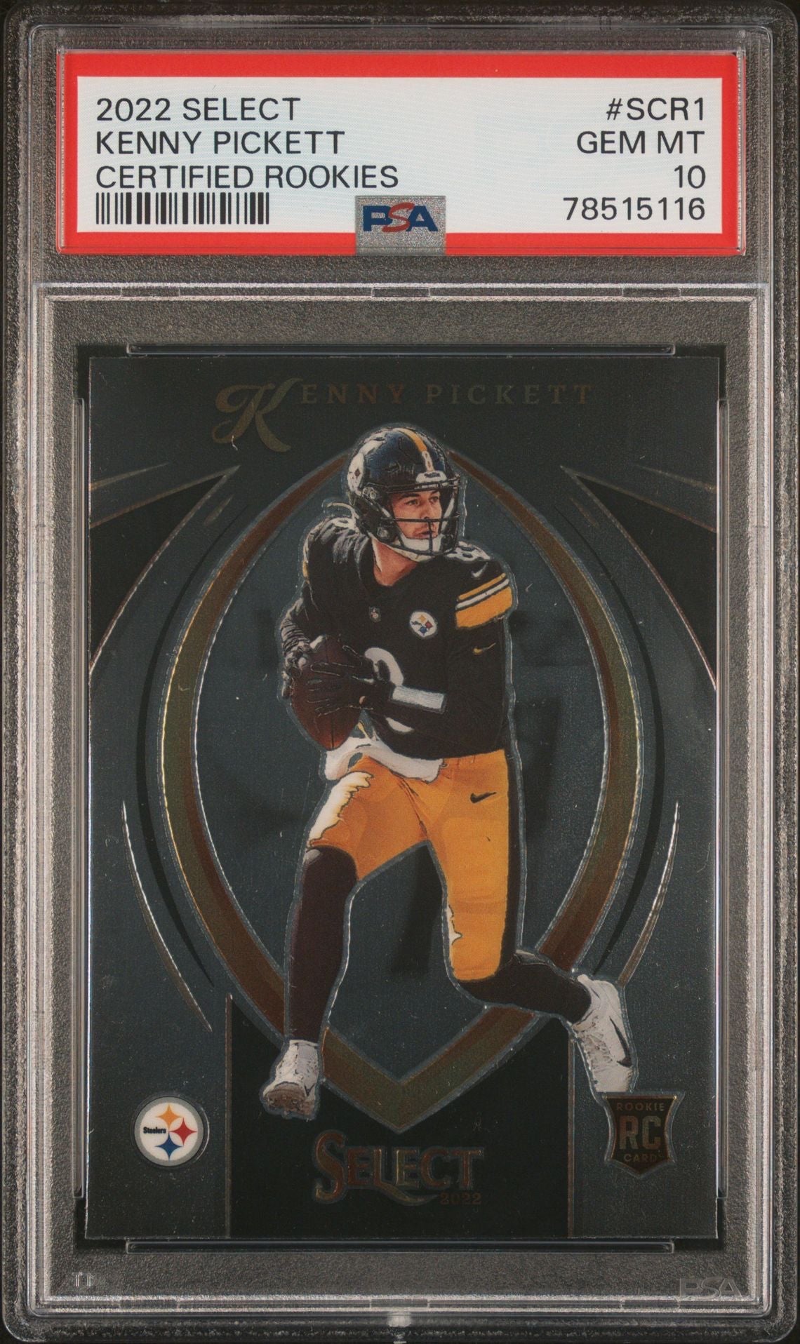 2022 Panini Select Certified Rookies Kenny Pickett PSA 10