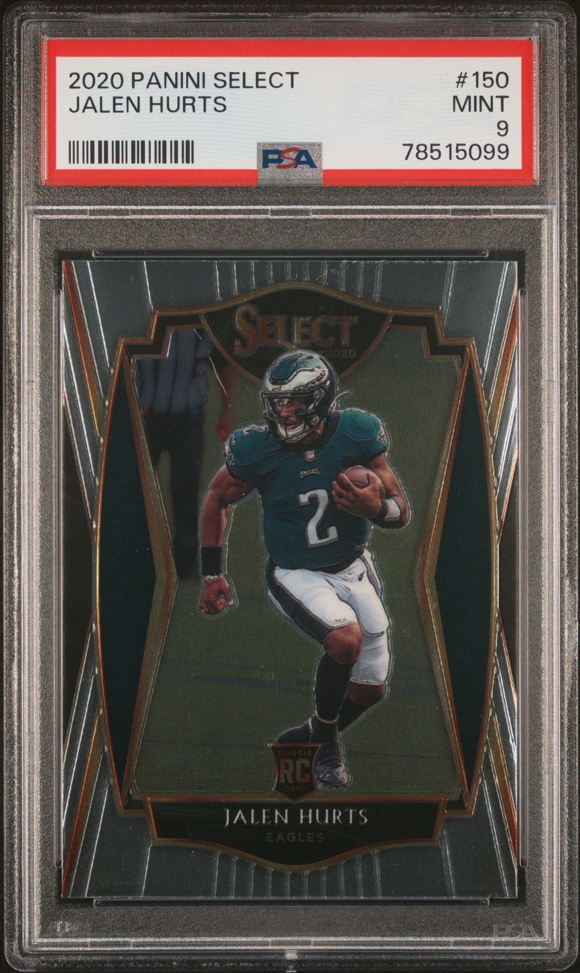 2020 Panini Select #150 Jalen Hurts PSA 9