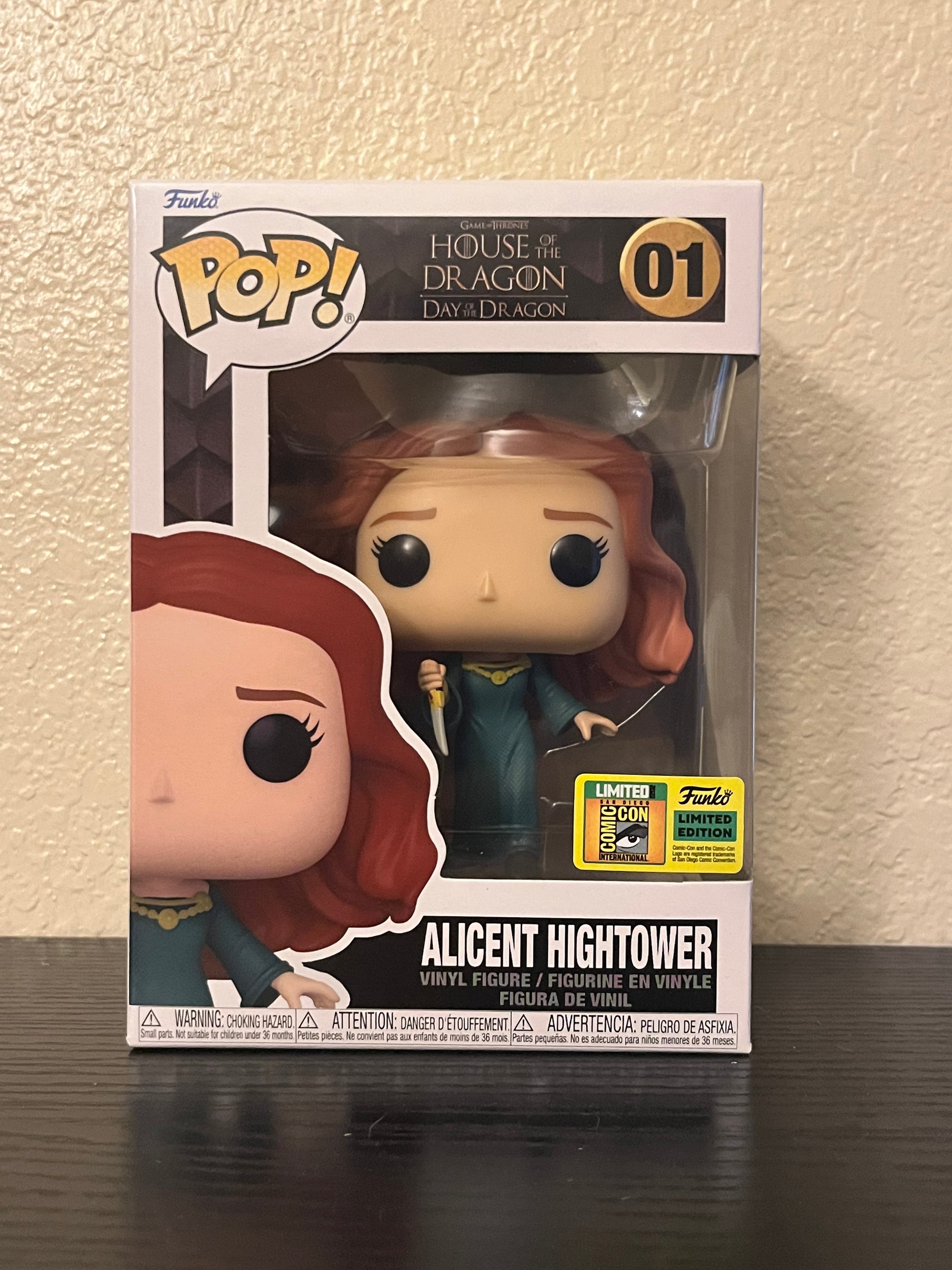 LIMITED EDITION Alicent deals Hightower Funko Pop SDCC 2022 Exclusive Con Sticker, mct